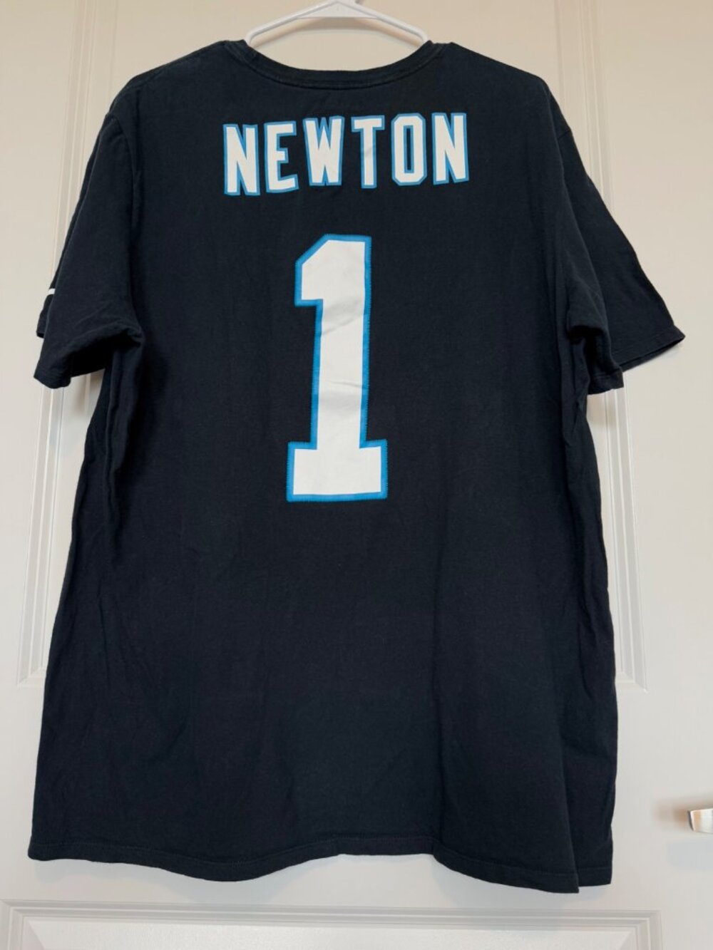 Carolina Panthers Cam Newton #1 Nike Tee Size XL Athletic Cut Black